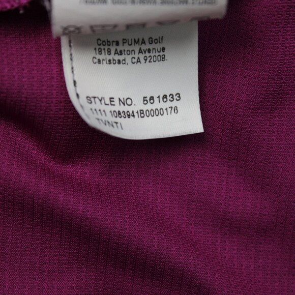 Puma Polo Shirt Mens Large Purple USP Dry Golf Polyester Short Sleeve Pullover - Picture 10 of 16